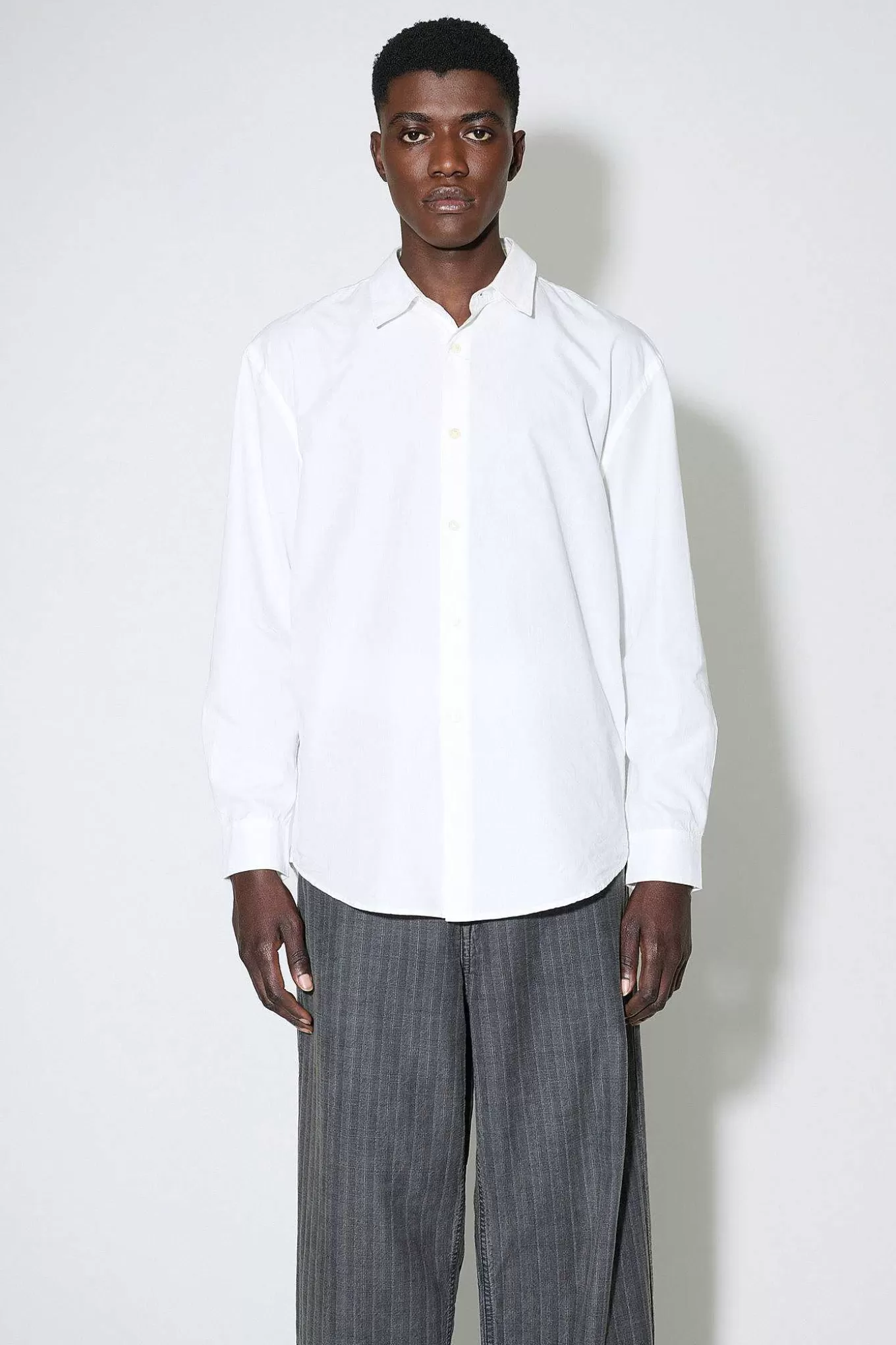 Formel Skjorte Hvid Peached Cupro Poplin^Our Legacy Outlet
